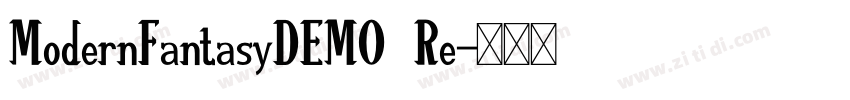 ModernFantasyDEMO Re字体转换